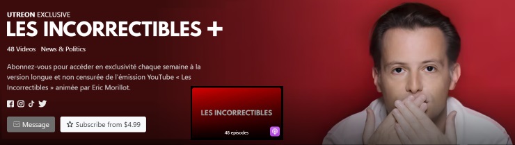 « Les Incorrectibles + » sur Utreon